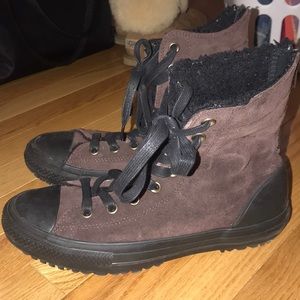 Winter high top converse